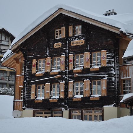 Ferienwohnung Alte Baeckerei Mürren Buitenkant foto