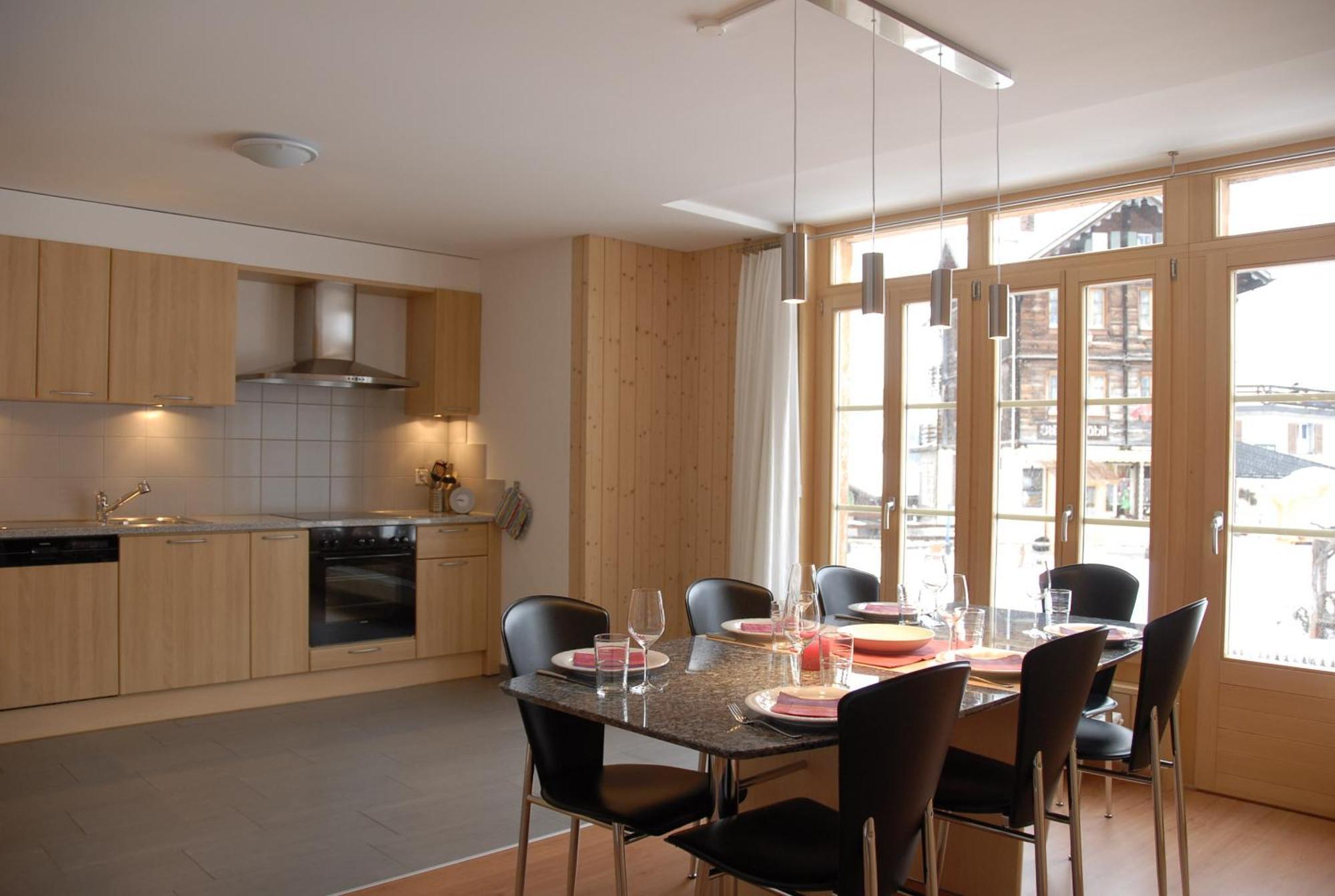 Ferienwohnung Alte Baeckerei Mürren Buitenkant foto