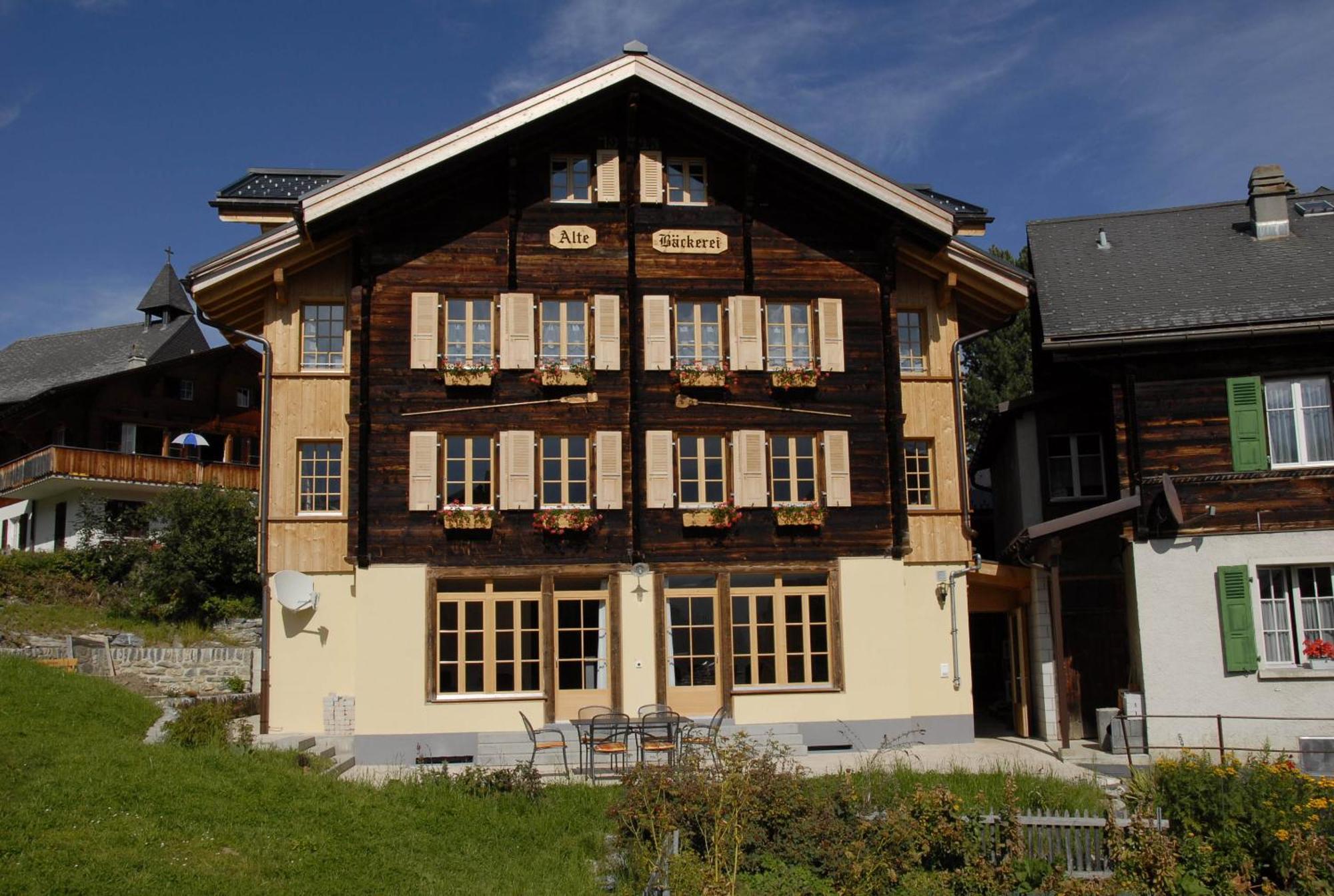Ferienwohnung Alte Baeckerei Mürren Buitenkant foto