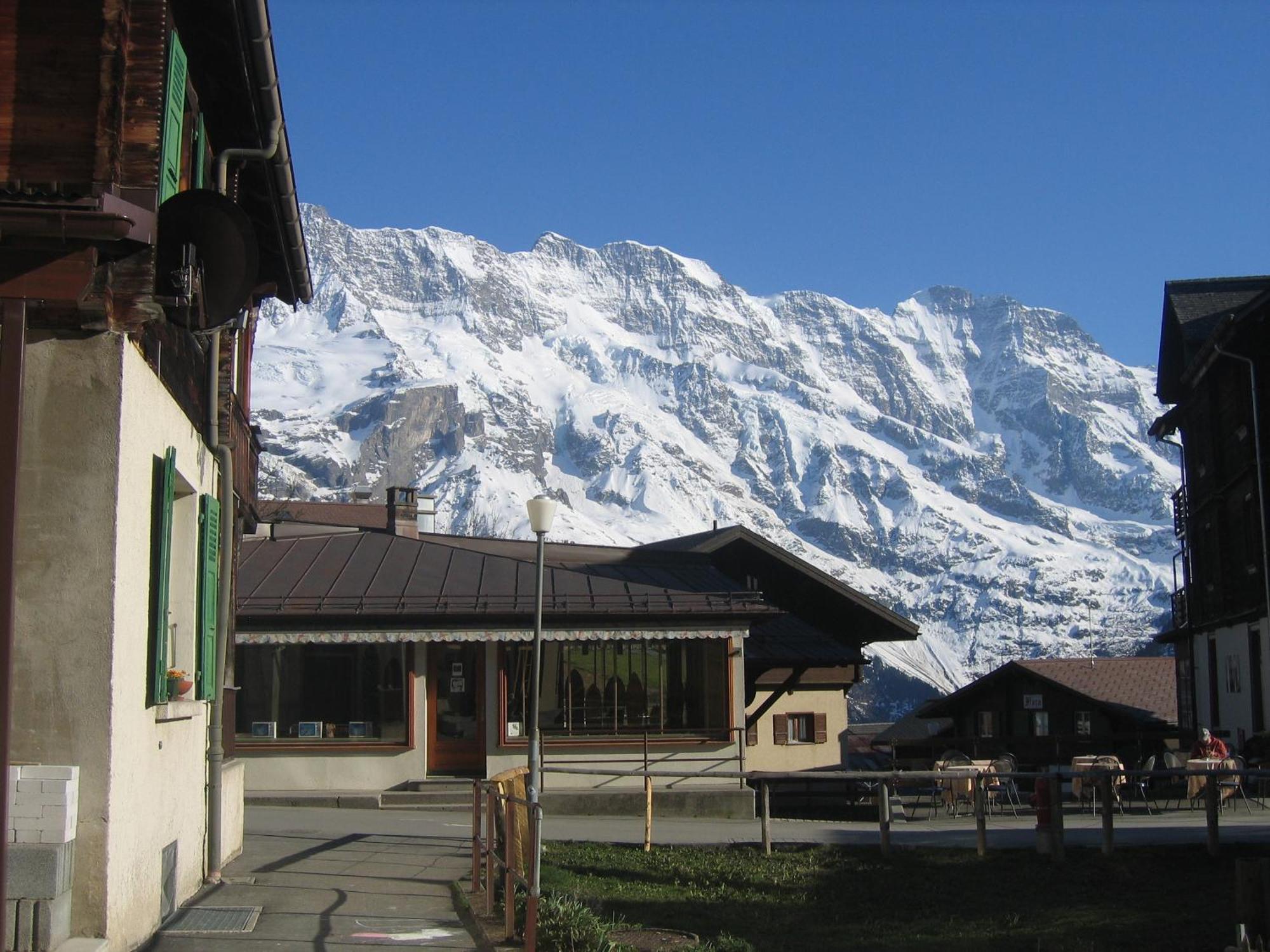 Ferienwohnung Alte Baeckerei Mürren Buitenkant foto