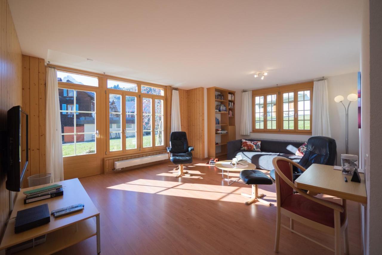 Ferienwohnung Alte Baeckerei Mürren Buitenkant foto